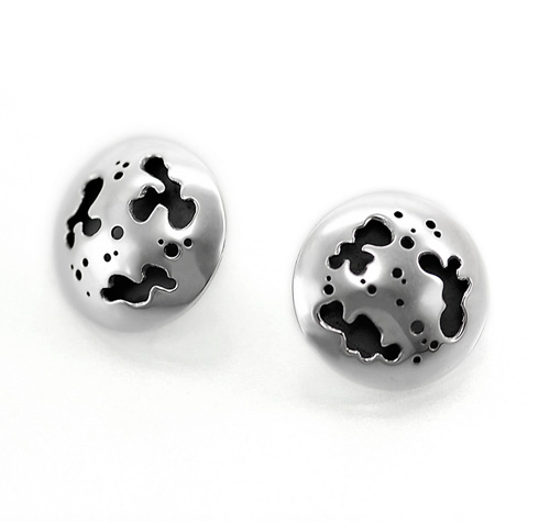 Сребърни обеци Облак