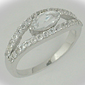 Сребърен пръстен с естествен цитрин 3.5 Карата